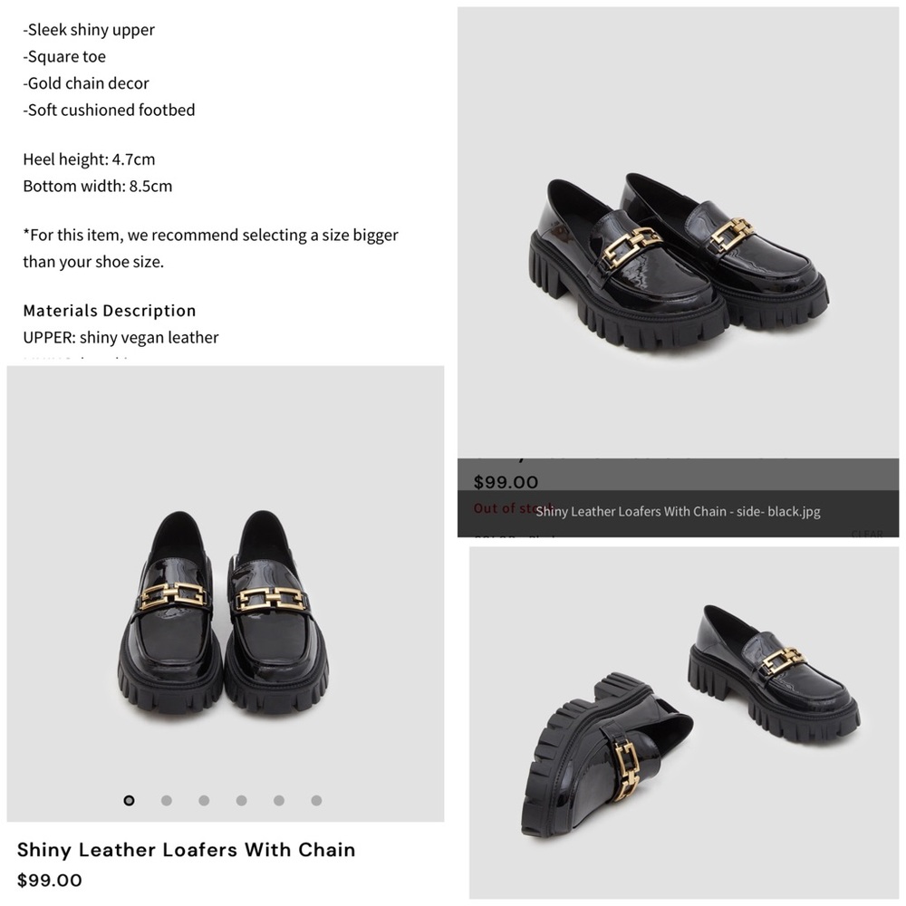 COPY - Lattelier Loafers with Chain